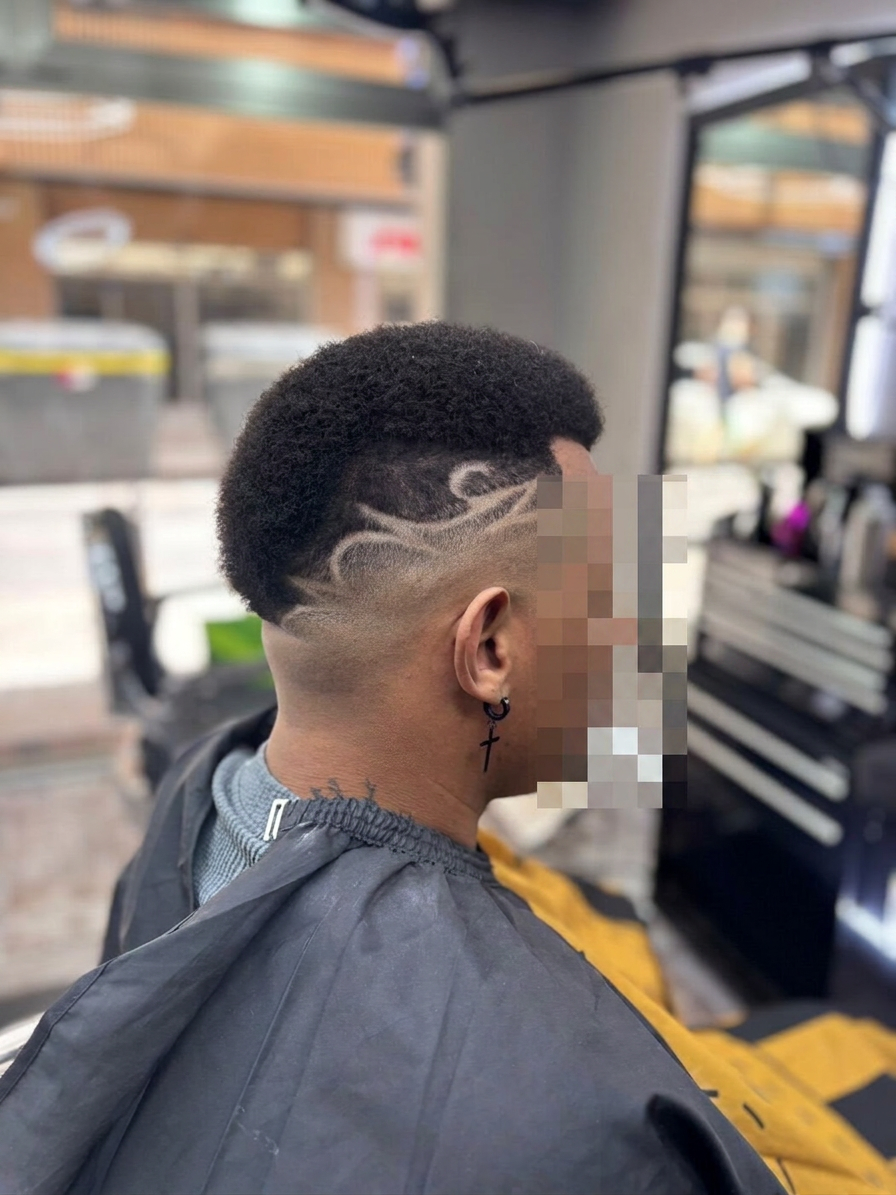 Corte realizado en Positivo Barber 1